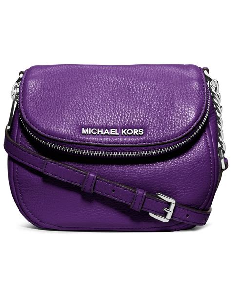 michael kors purple crossbody purse